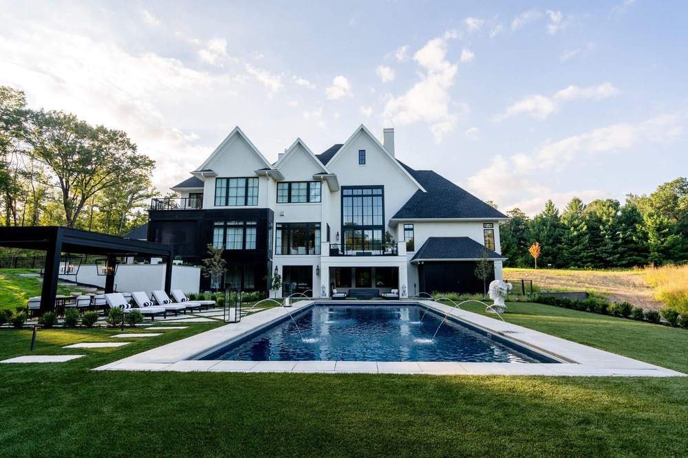 Luxury estate pool, patio and landscape design