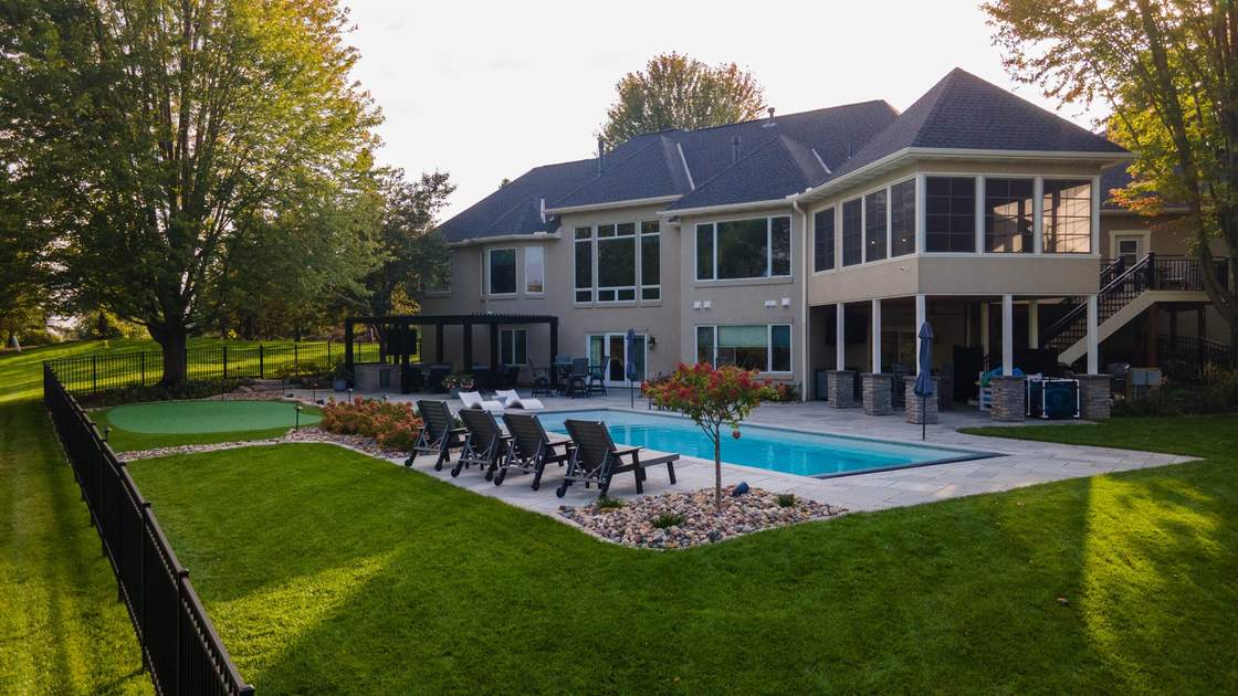 Landscape design & build project in Victoria, MN by Schifsky Companies