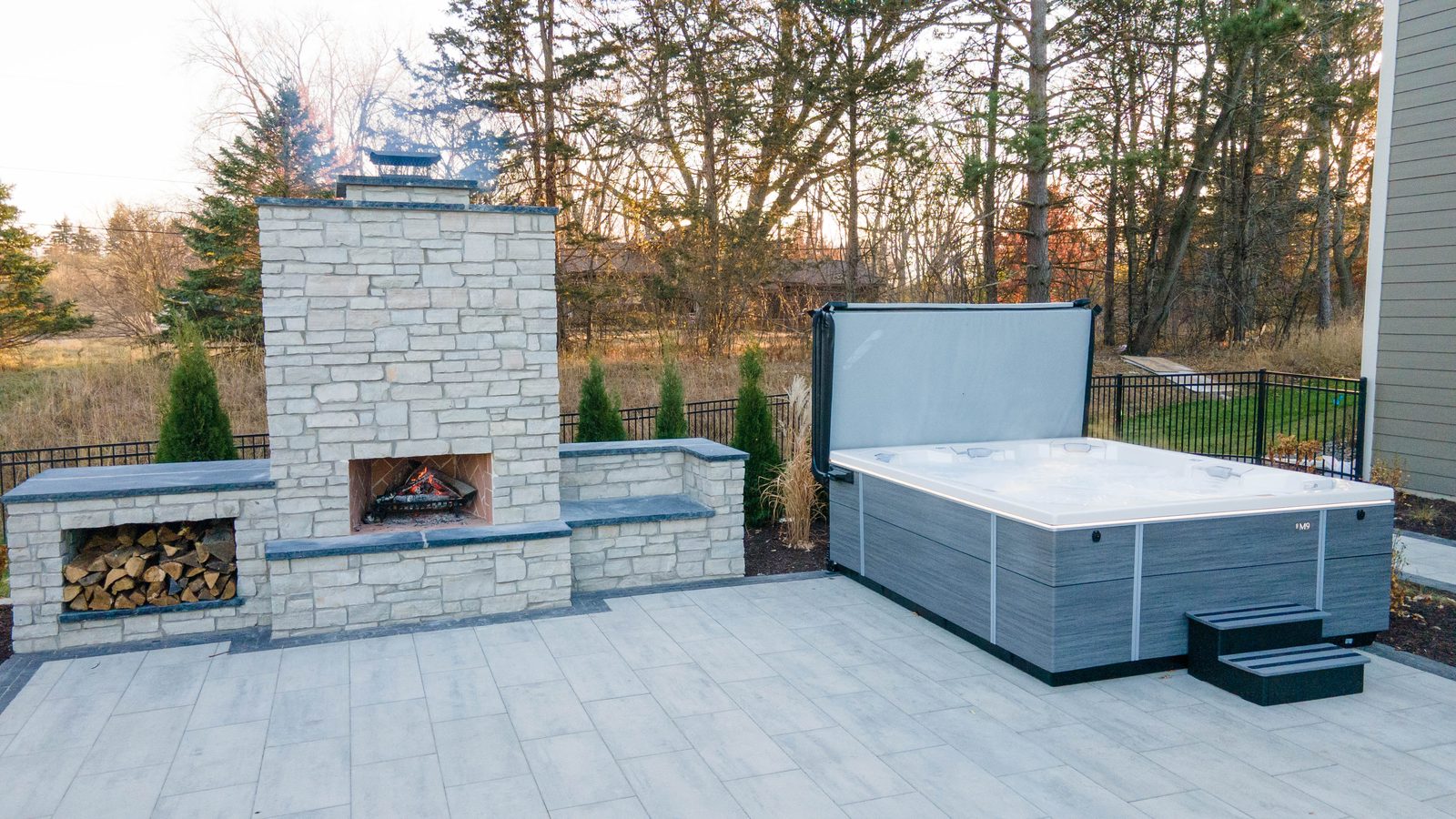 Gather Round the Fire — landscape project in Hugo, MN by Schifsky Companies