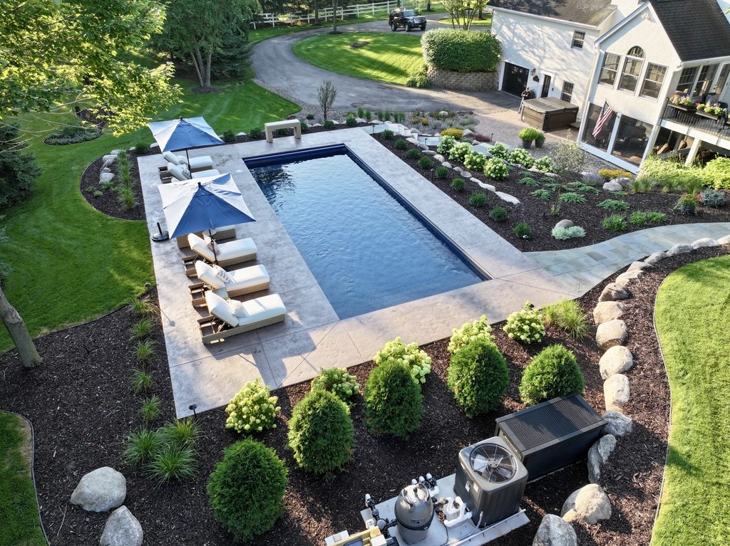 Hamptons in the Heartland - landscape project in Maple Plain, MN by Schifsky Companies