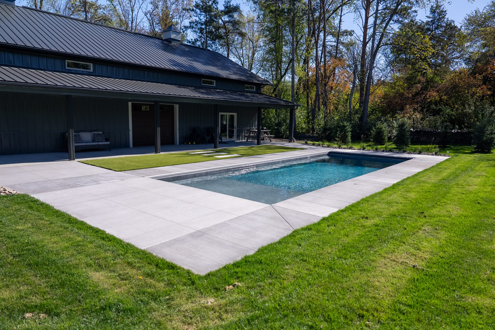 Pool & landscape design in Stillwater, MN: The Backyard Barn, view 2 of 11