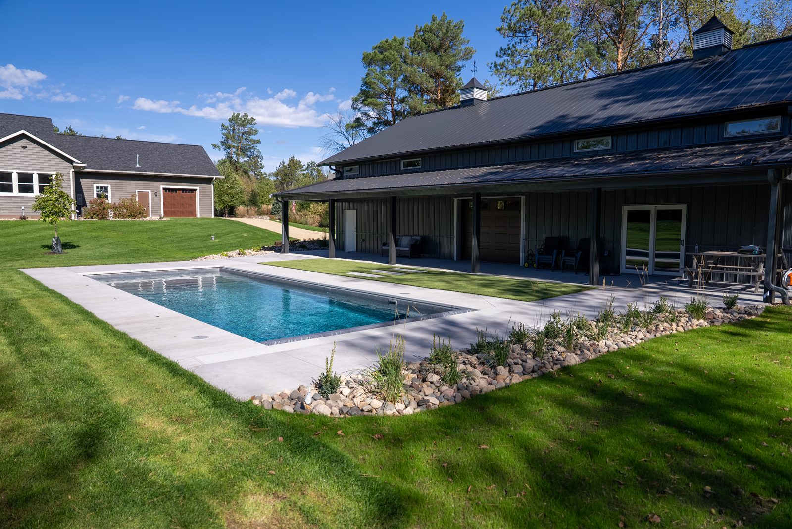 Pool & landscape design in Stillwater, MN: The Backyard Barn, view 4 of 11