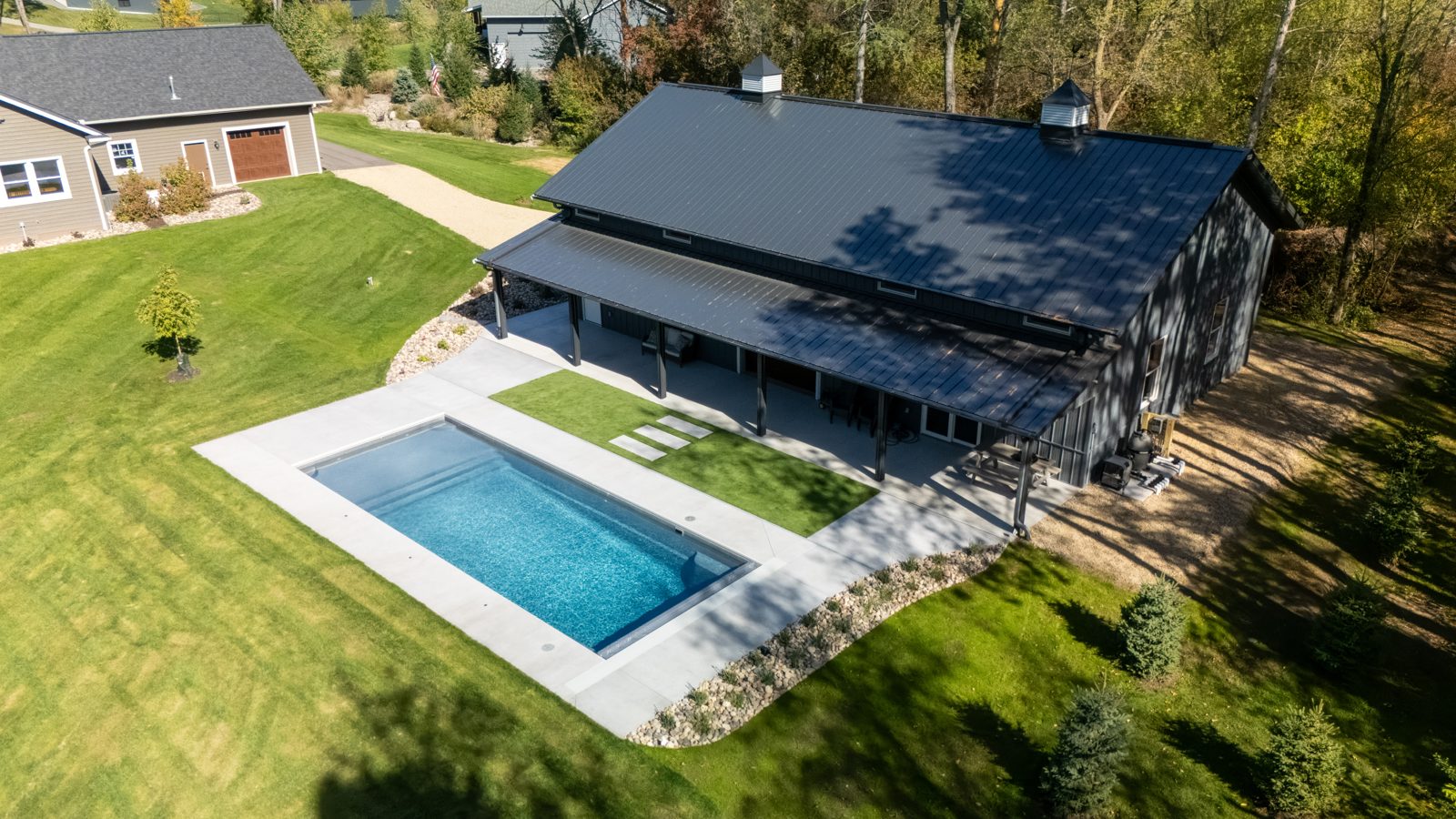 Pool & landscape design in Stillwater, MN: The Backyard Barn, view 5 of 11