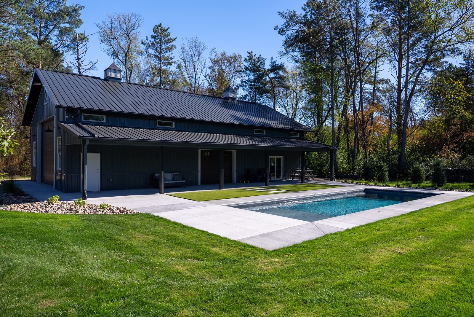 Pool & landscape design in Stillwater, MN: The Backyard Barn, view 8 of 11