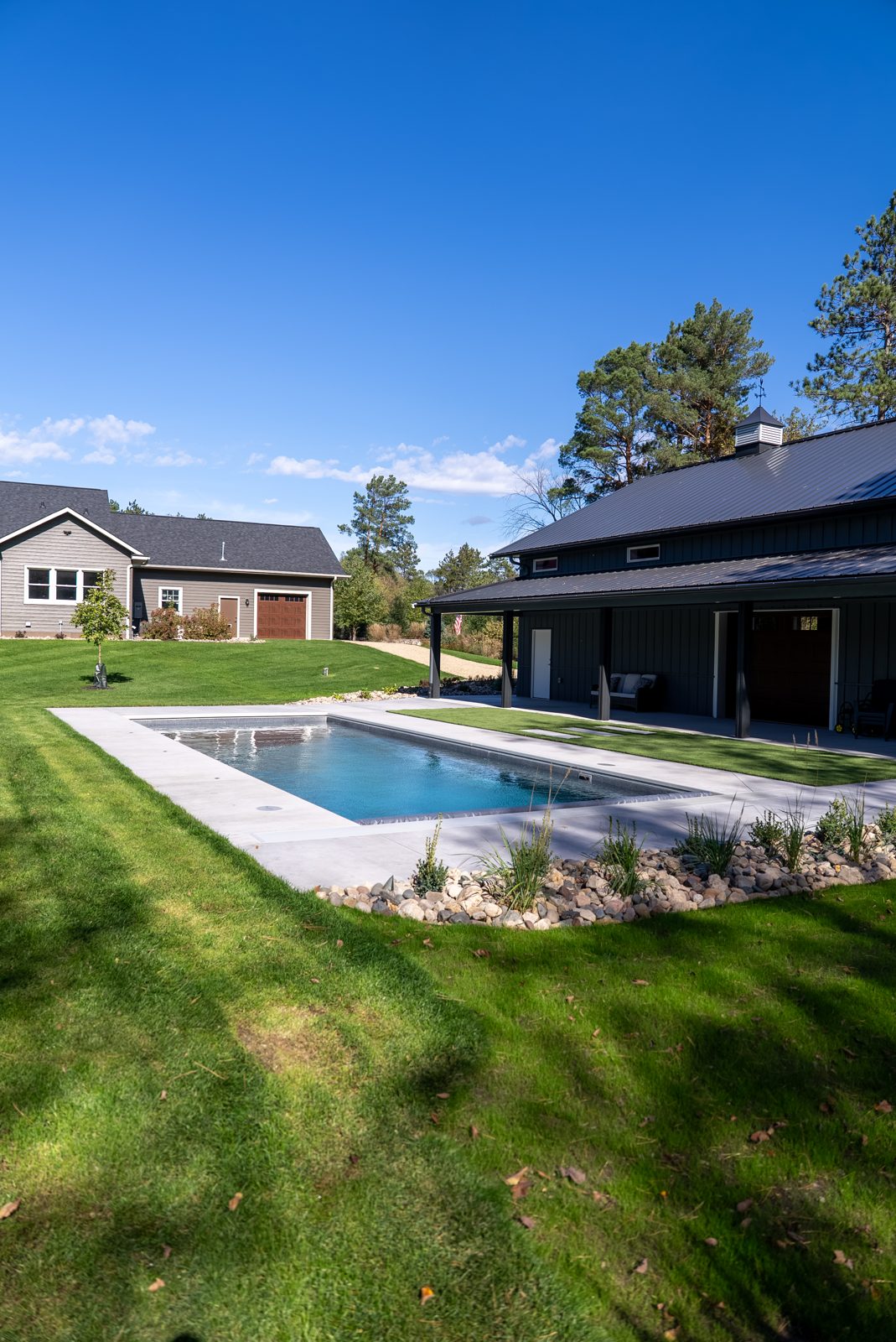 Pool & landscape design in Stillwater, MN: The Backyard Barn, view 10 of 11
