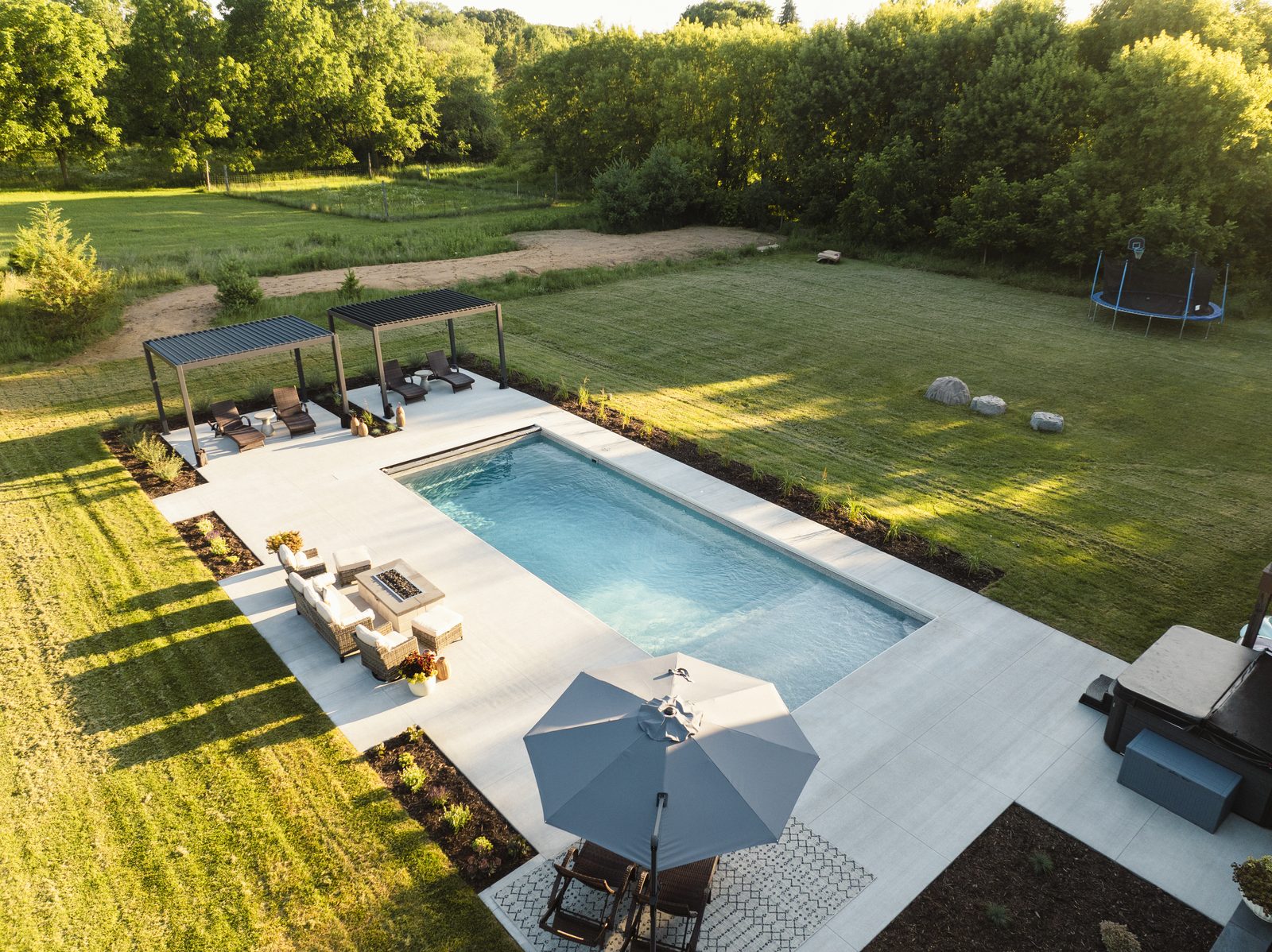 Modern on the Green — landscape project in Hudson, WI by Schifsky Companies