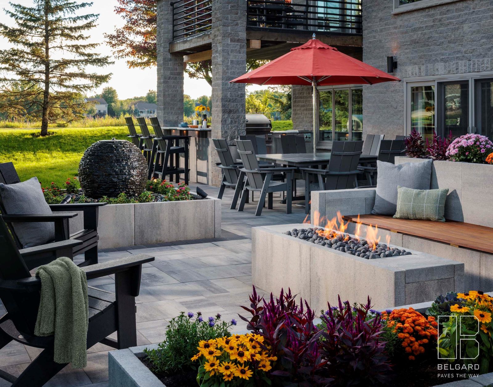 The Modern Revival - Schifsky Companies landscape project in Woodbury, MN