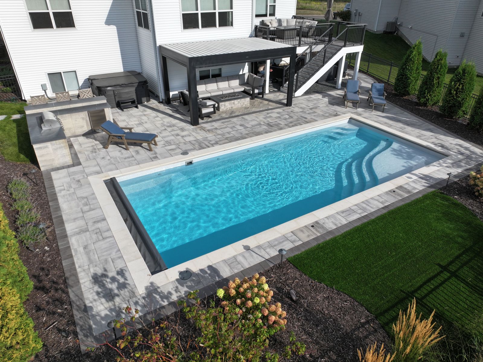 Woodbury Poolside - Schifsky Companies landscape project in Woodbury, MN